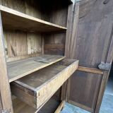 Louis XV Wardrobe in Solid Walnut, Late 19th Century