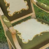 Louis xvi style upholstered armchair
