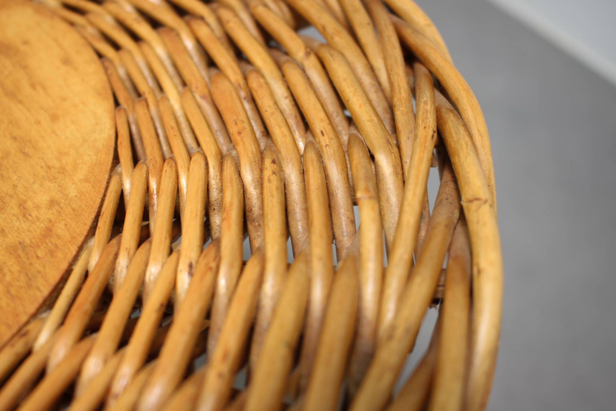 Jan Kalous Rattan Stool for ÚLUV, Czechoslovakia, 1960s
