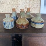 Duo of stoneware boxes
