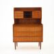 1960s danish teak writing cabinet