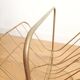 Vintage gold metal magazine rack