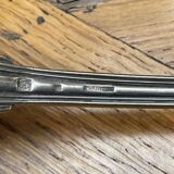 Christofle brand ladle in silver metal - Letter B on the back.