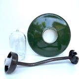 Wall lamp COL de Cygne in cast steel, fully restored 1920 1930