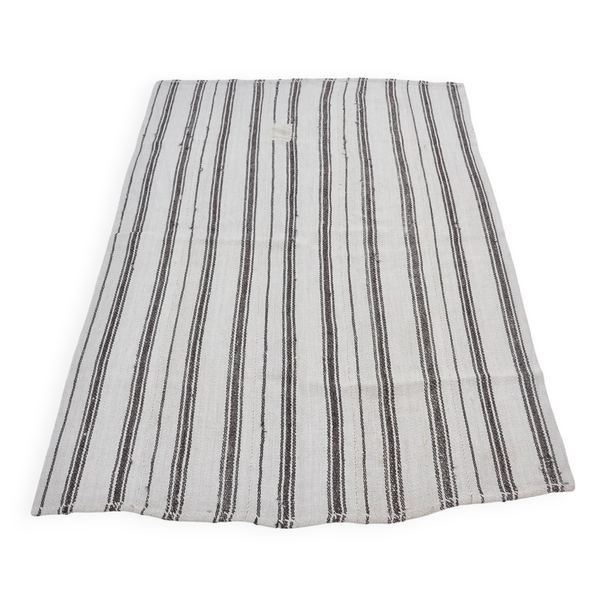 Vintage handwoven hemp rug modern sku 3669