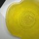 Grand plat jaune transparent Vintage