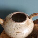 Tea or coffee service in Puisaye stoneware, signed Jean-Pierre Prud’homme