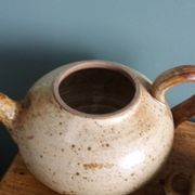 Tea or coffee service in Puisaye stoneware, signed Jean-Pierre Prud’homme