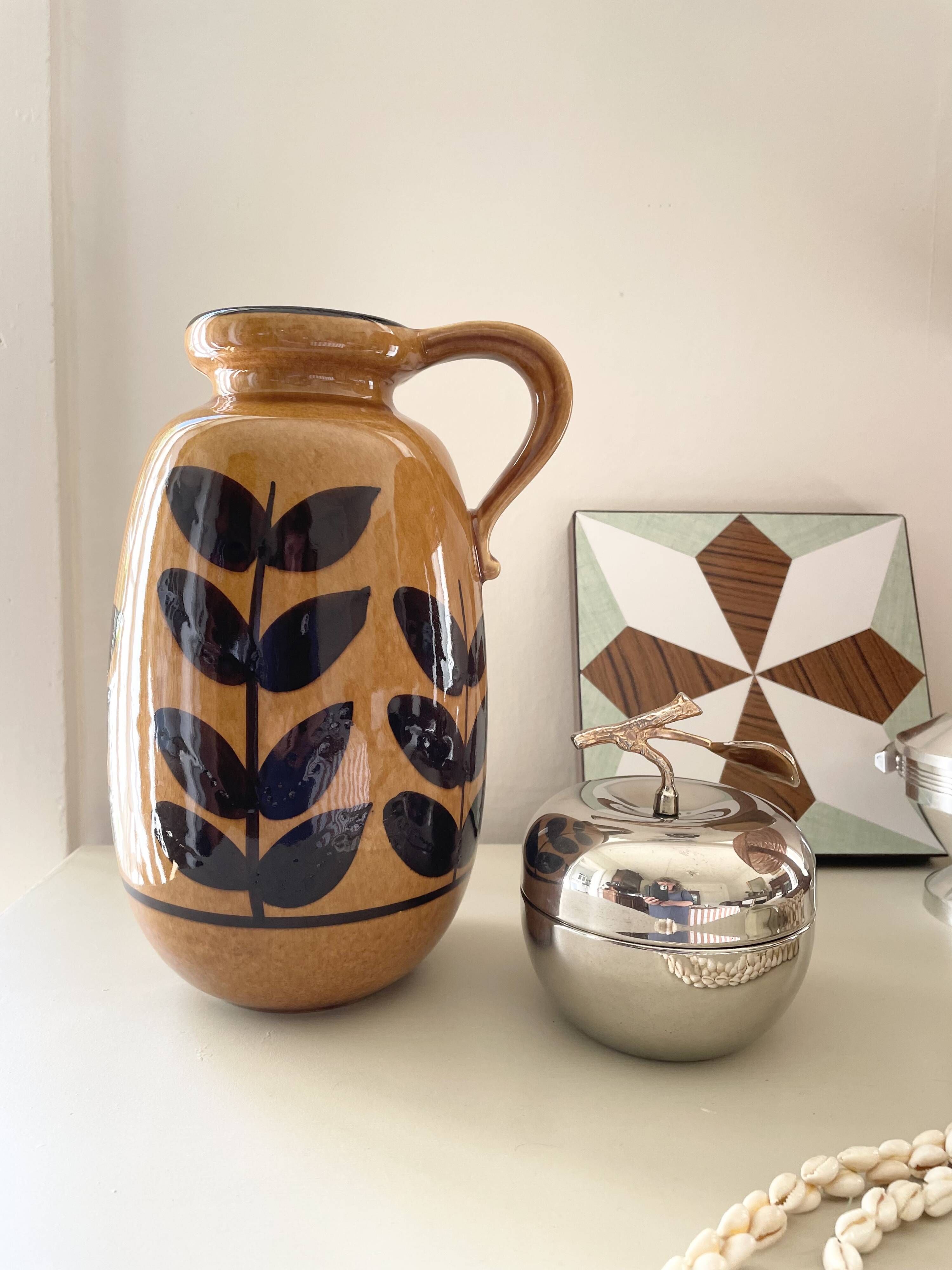 West Germany glazed ceramic vase