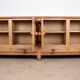 Very large French sideboard in solid oak, Guillerme and Chambron 1960.