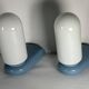 Dietsche blue wall lights Germany Bathroom 1980 x2