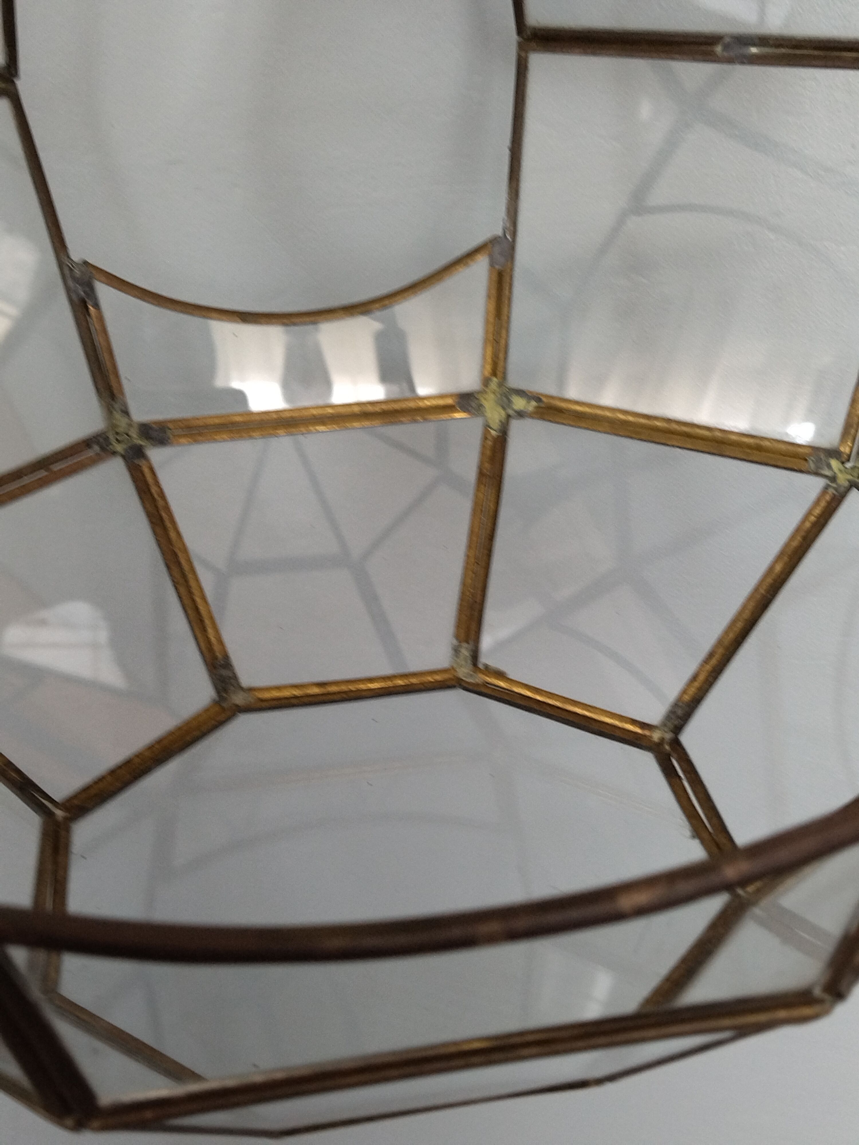 Vintage round canopy with its hook