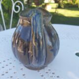 Enamelled stoneware pitcher