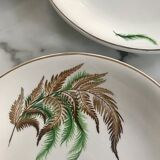 Very pretty vintage Digoin fern flat plates