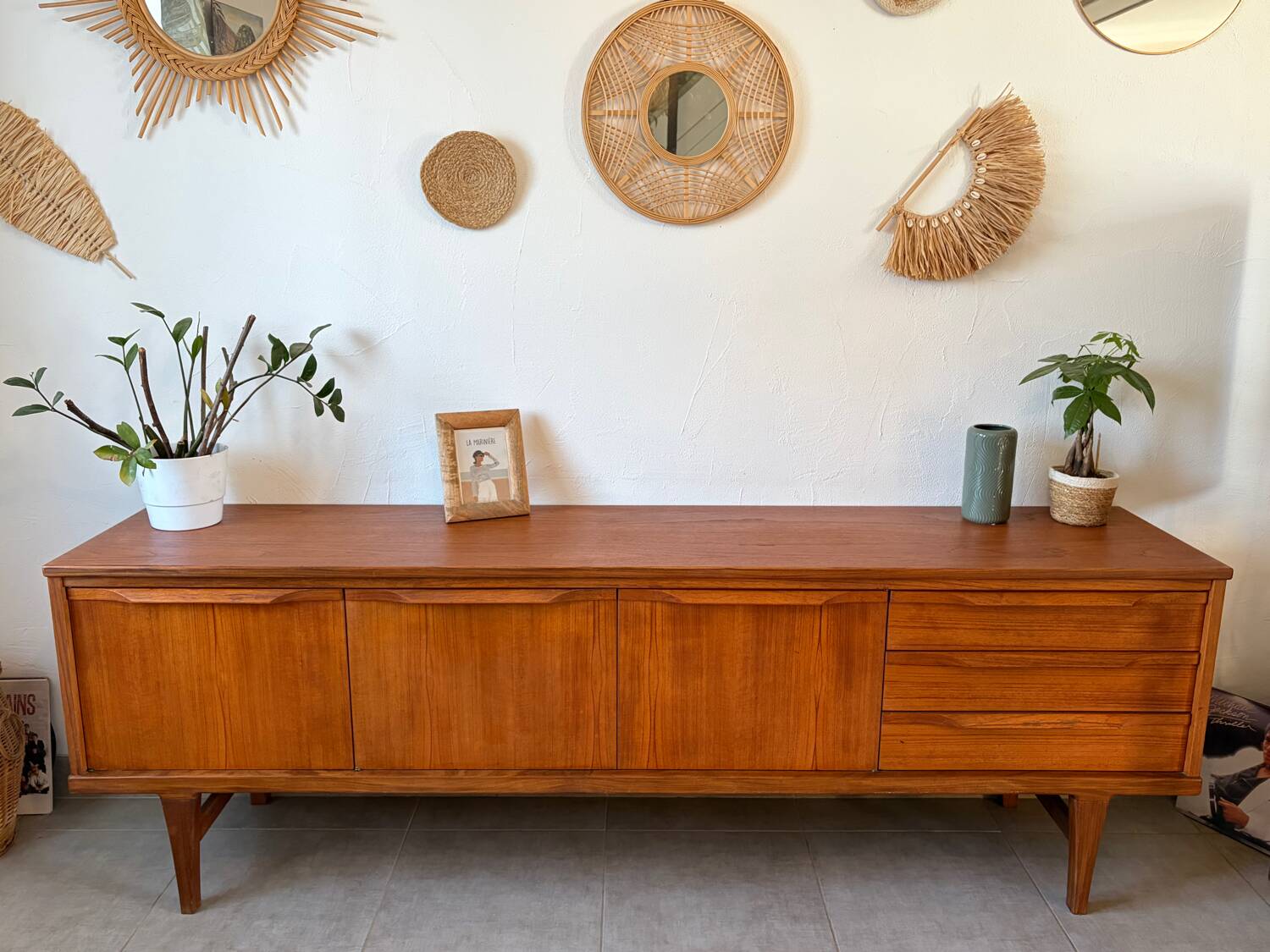 Vintage Scandinavian teak sideboard