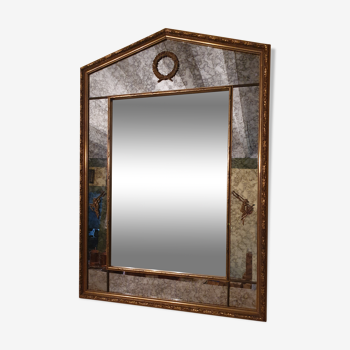 Miroir ancien style napoleonien 90x35cm