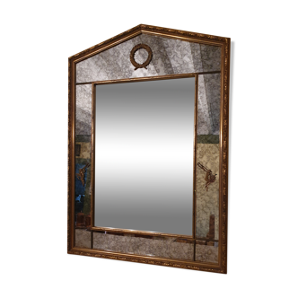 Miroir ancien style napoleonien 90x35cm