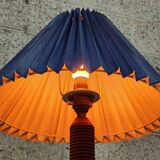 Art deco lamp in turned wood 1930
