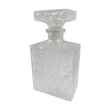 Thick glass whiskey carafe