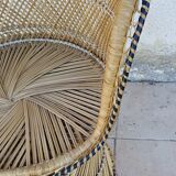 Island-inspired rattan armchair