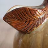 Coloquinte pitcher in glazed ceramic 60s/70s