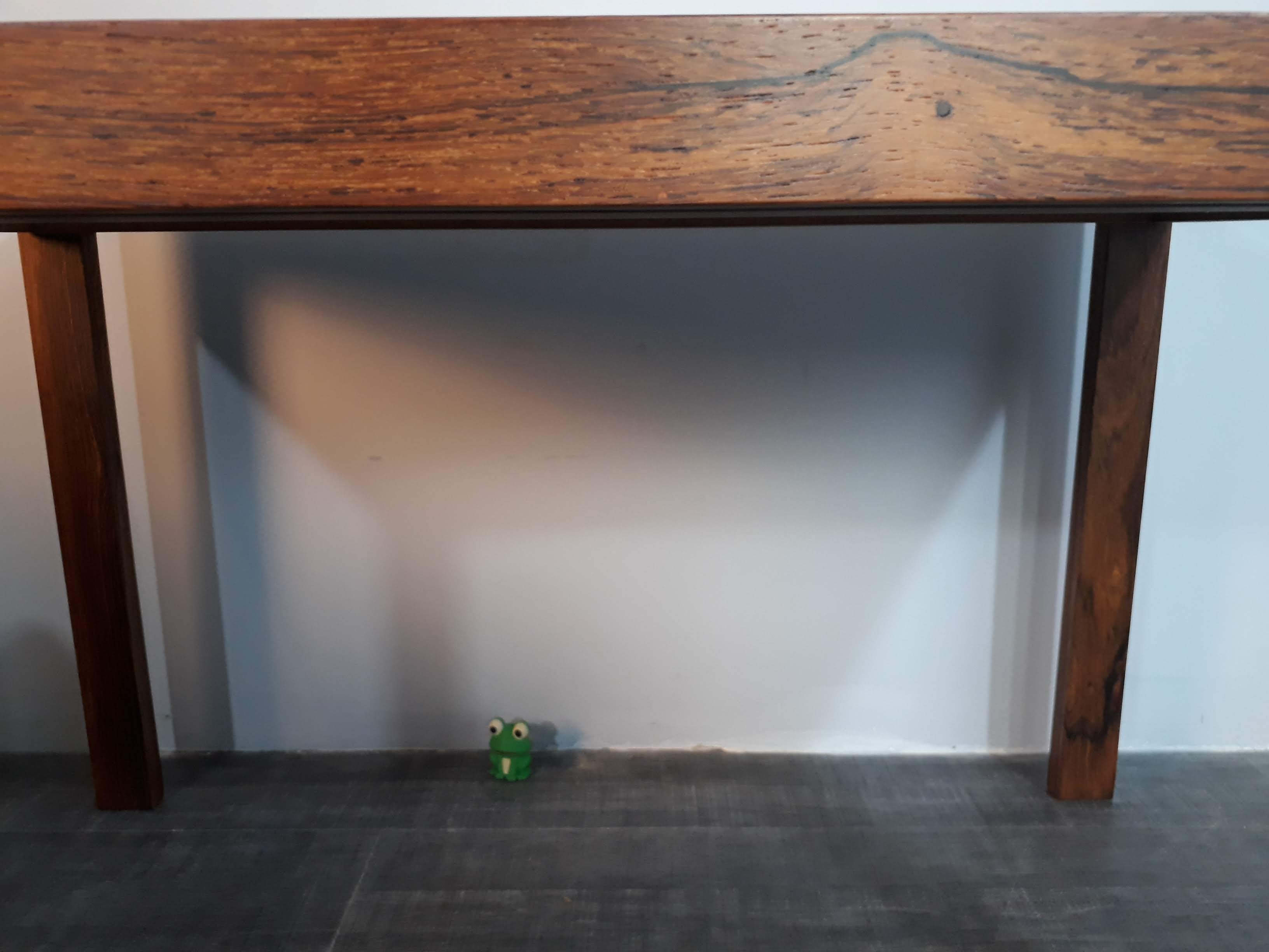 Table d'appoint en palissandre vintage scandinave 1960s