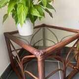Table basse rotin