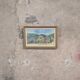 Vintage watercolor – Village at the foot of the hills