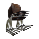 6 Pagholz chairs 70/80