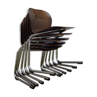 6 Pagholz chairs 70/80