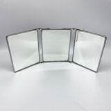 Beveled triptych mirror