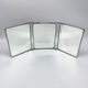 Beveled triptych mirror