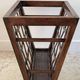 Vintage woven oak magazine rack