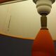Louis Drimmer large ceramic pebble lamp orange 1980s