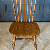 Four western solid wood chairs 1970