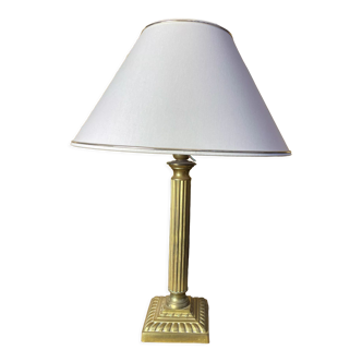 Empire style table lamp in brass