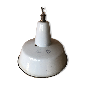 Industrial factory ceiling lamp from Wikasy A23, 1950s