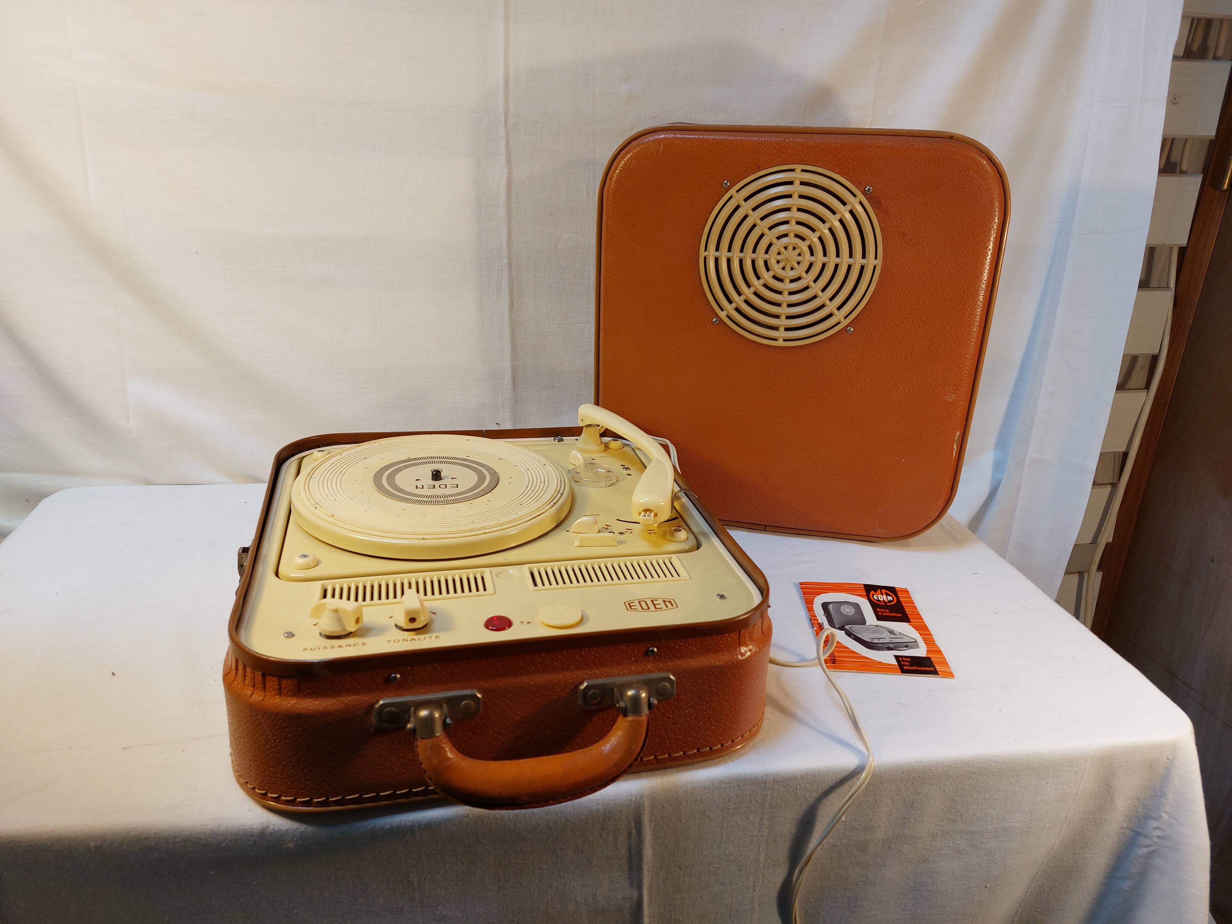 Electrophone Tourne-disque EDEN - Années 60 | Selency