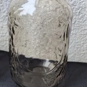 Vintage smoked glass jar Fidenza