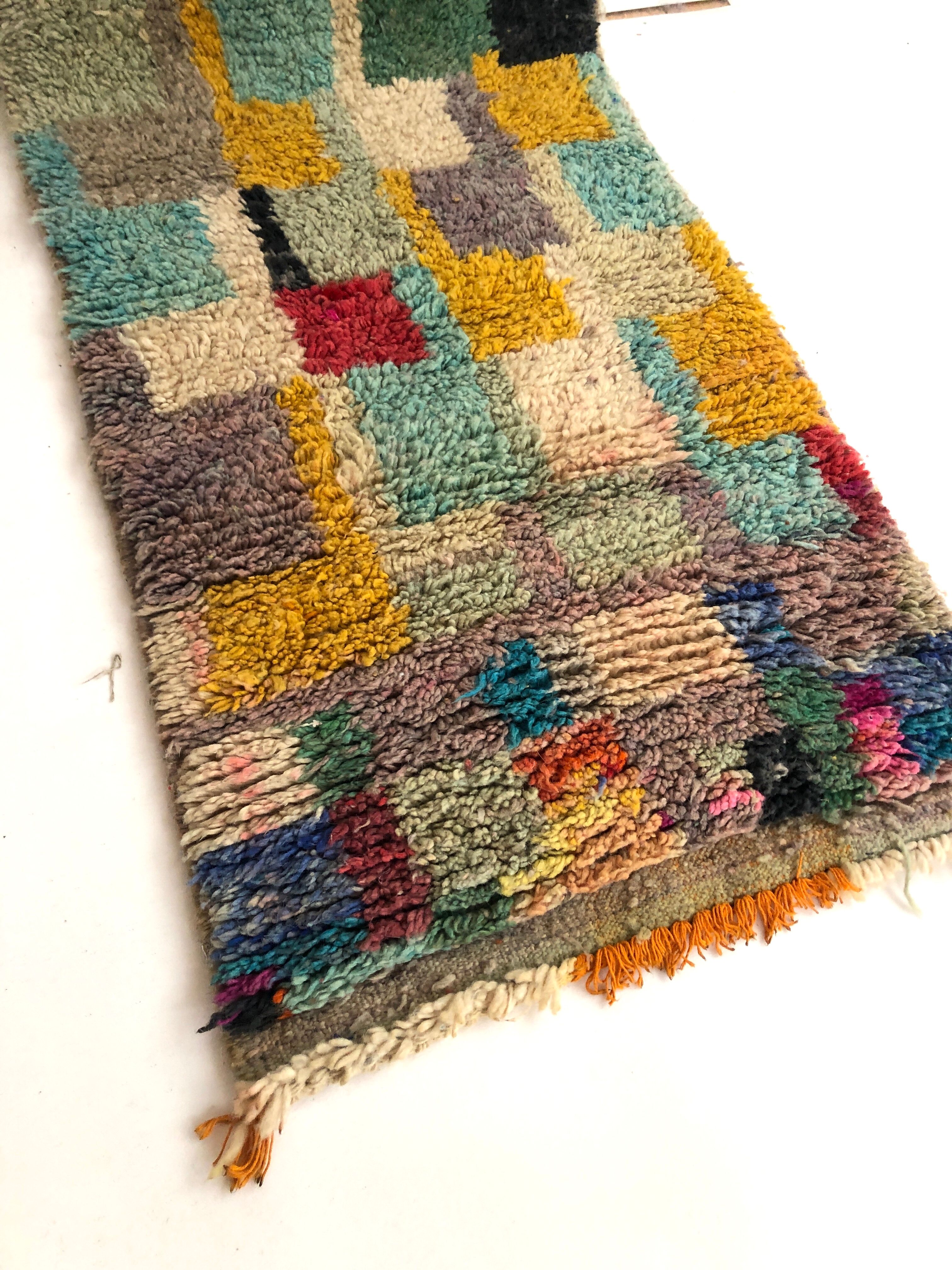 Moroccan Berber carpet corridor Boujaad 3,56x0.67m