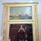 mirror trumeau and landscape painting – Faux marble decor –