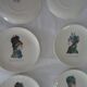 6 plates Gien le petit courrier des dames 446112 hat mode