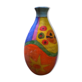 Vintage colorful vase