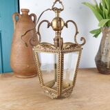 Louis XVI Style Chandelier in Bronze & Polished Glass - H 33 cm