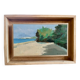 Oil by Walter Cecchi framed in oak American box