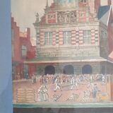Vue du Waag à Alkmaar aux Pays-Bas. Aquarelle, Charles CERNY (1892 - 1965 )