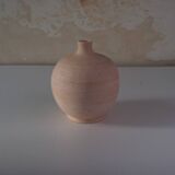 Unglazed ceramic ball vase