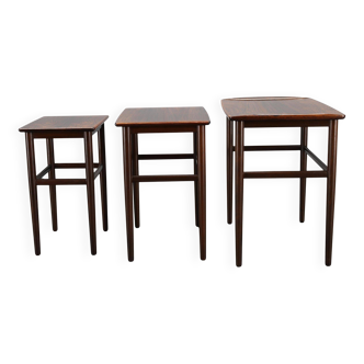 1960s Danish wooden nesting tables