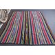 Vintage Turkish Hand-Knotted Wool Cotton Pink Kilim Area Rug 170x245