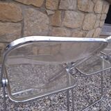 5 vintage 70'S chairs + Giancarlo Piretti Castelli support